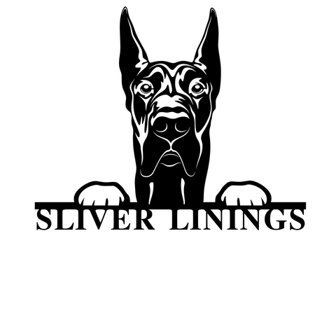silver linings/great dane mono/SILVER