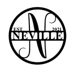 neville est 2021/monogram sign/BLACK