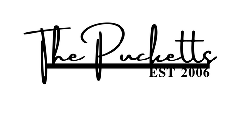 the pucketts 2006/name sign/BLACK