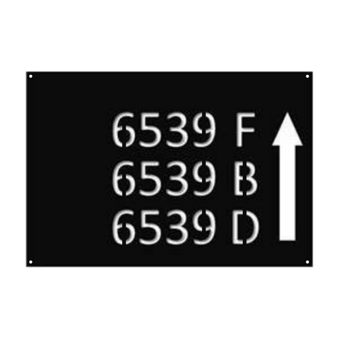 6539 fbd/custom sign/BLACK