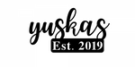 yuskas est 2019/name sign/BLACK