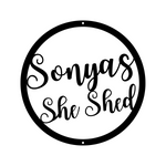 sonyas she shed/custom sign/BLACK