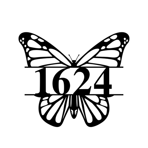 1624/butterfly sign/BLACK