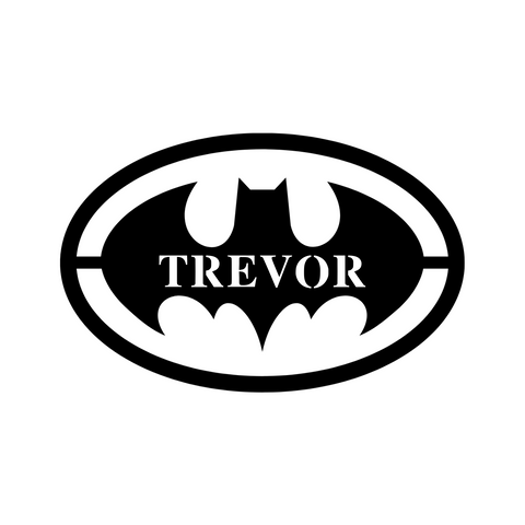 trevor/batman sign/BLACK/30 inch