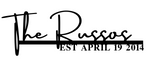 the russos/name sign/BLACK/14 inch