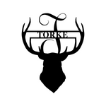 torke/deer head sign/BLACK