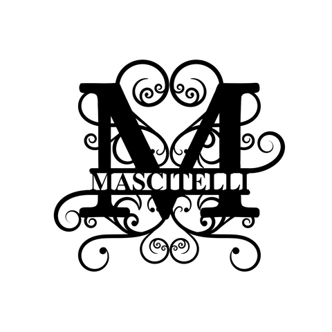 mascitelli/monogram sign/BLACK