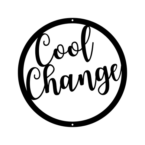 cool change/custom sign/BLACK