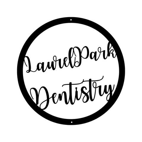 laurel park dentistry/custom sign/SILVER