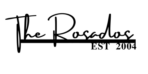 the rosados est 2004/name sign/BLACK