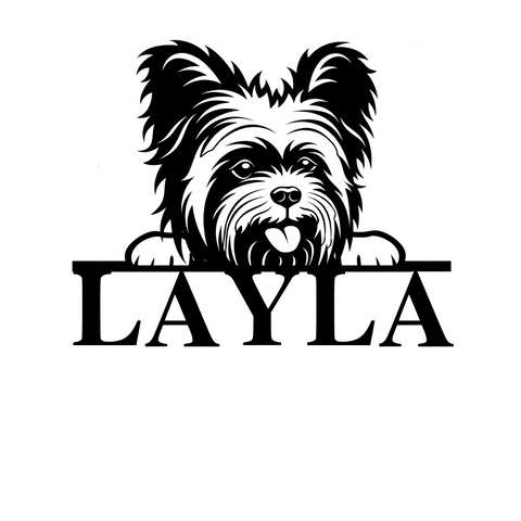 layla/yorkie sign/BLACK