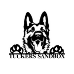 tuckers sandbox/german shepherd sign/BLACK