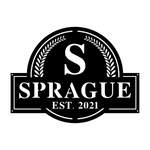 sprague est. 2021/monogram sign/BLACK