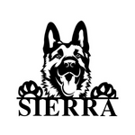 sierra/german shepherd sign/SILVER