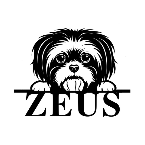 zeus/shih tzu sign/BLACK