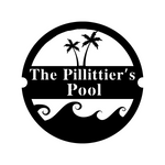 the pillittier's pool/pool sign/BLACK