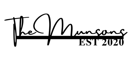 the munsons 2020/name sign/BLACK