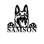 samson/german shepherd sign/BLACK/12 inch