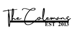 the colemans/name sign/BLACK/12 in