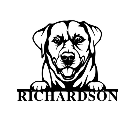 richardson/labrador sign/BLACK