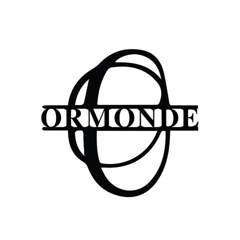 ormonde/monogram sign/BLACK