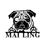 mai ling/one eyed pug sign/BLACK