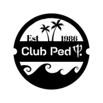 club ped est 1986/pool sign/BLACK