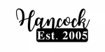 hancock est 2005/name sign/BLACK