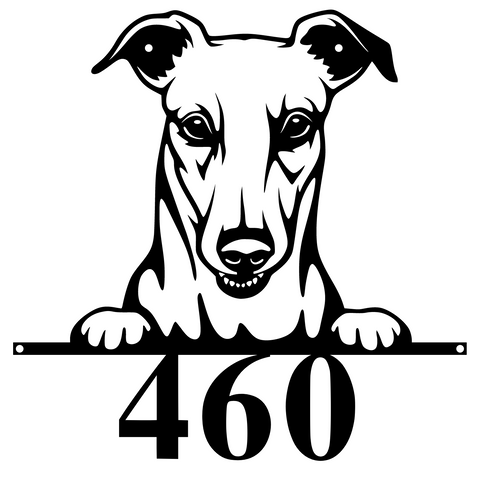 460/dog sign/SILVER