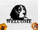 Beagle Dog Sign, Beagle Metal sign, Beagle Name Sign, Pet Name Sign, Dog Lover Sign, Gift for Pet