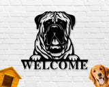 English Mastiff Dog Sign, English Mastiff Metal sign, English Mastiff Name Sign, Pet Name Sign, Dog Lover Sign, Gift for Pet Owner, Dog Sign