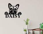 French Bulldog Dog Sign, French Bulldog Metal sign, French Bulldog Name Sign, Pet Name Sign, Dog Lover Sign, Gift for Pet Owner, Dog Sign