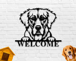 Golden Retriever Dog Sign, Golden Retriever Metal sign, Golden Retriever Name Sign, Pet Name Sign, Dog Lover Sign, Gift for Pet Owner, Dog