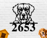 Golden Retriever Dog Sign, Golden Retriever Metal sign, Golden Retriever Name Sign, Pet Name Sign, Dog Lover Sign, Gift for Pet Owner, Dog