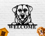 Labrador Dog Sign, Labrador Metal sign, Labrador Name Sign, Pet Name Sign, Dog Lover Sign, Gift for Pet Owner, Dog Sign