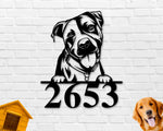 Pitbull Dog Sign, Pitbull Metal sign, Pitbull Name Sign, Pet Name Sign, Dog Lover Sign, Gift for Pet Owner, Dog Sign