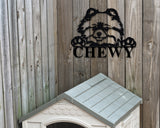 Pomeranian Dog Sign, Pomeranian Metal sign, Pomeranian Name Sign, Pet Name Sign, Dog Lover Sign, Gift for Pet Owner, Dog Sign