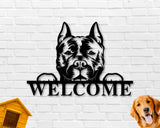 Staffordshire Terrier Dog Sign, Staffordshire Terrier Metal sign, Staffordshire Terrier Name Sign, Pet Name Sign, Dog Lover Sign, Gift