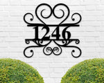 Metal Address Sign for House, Address Plaque, House Number Plaque, Metal Address Numbers, Address Plaque, Front Porch Decor, Metal Signs