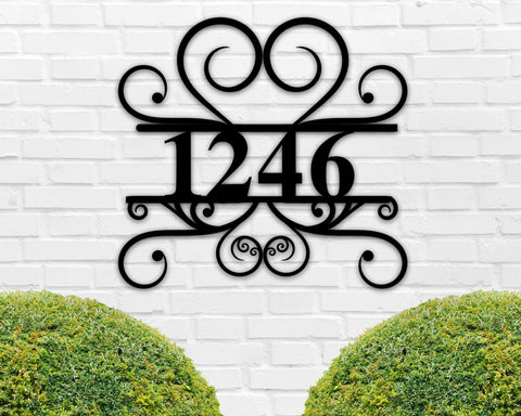 Metal Address Sign for House, Address Plaque, House Number Plaque, Metal Address Numbers, Address Plaque, Front Porch Decor, Metal Signs