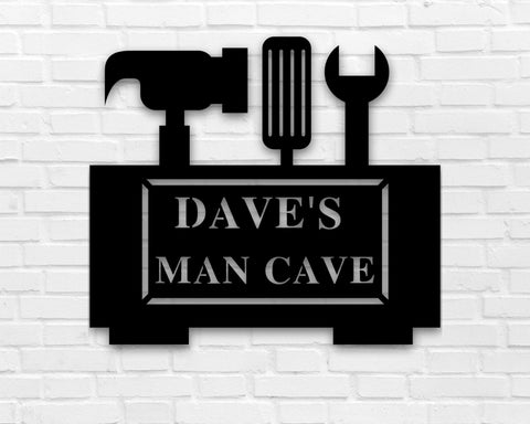 Custom Metal Man Cave Sign, Man Cave Decor, Man Cave Metal Signs, Man Cave Sign, Personalized Man Cave Sign Metal, Custom Man Cave Sign