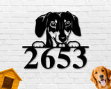 Dachshund Dog Sign, Dachshund Metal sign, Dachshund Name Sign, Pet Name Sign, Dog Lover Sign, Gift for Pet Owner, Dog Sign