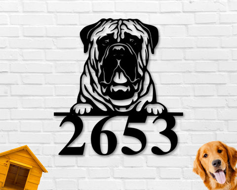 Custom Address Sign, Dog Sign, Dog Address Sign, Metal sign, Address Numbers, Dog Lover Sign, Gift for Pet Owner, Dog Sign, Pet owner Sign