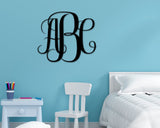 Initials Monogram Sign, Metal Monogram Sign, Nursery Decor, Baby Shower Gift, Gift for Newborns, Metal Initials Sign, Custom Metal Sign