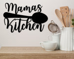 Personalized Metal Sign for Kitchen Custom Kitchen Name Sign Wall Art Decor Housewarming Mothers Day Gift Mom's Kitchen Gift for Grandma