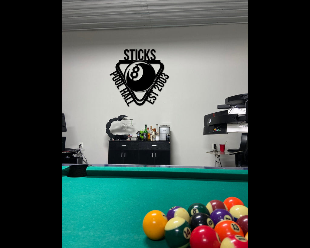 Pool 8 Ball or Billiards House Rules Sign Custom 