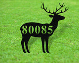 Deer Themed Custom Address Steel Yard Sign, Deer Address sign, Deer  House Number Plaque, Custom Metal Monogram, Address Plaque, Front Yard