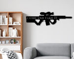 Christmas Gift, Holiday Sale, Personalized Gun Name Sign, Gun Owner Gift, Armory Decor, 2nd Amendment, Army Gift, Veteran Gift, Father's Day