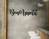 Bon Appetit Sign, Bon Appetit Metal Sign, Metal Word Sign, Kitchen Sign, Kitchen Wall Art, Kitchen Wall Décor, Dining Room Decor, Metal Art