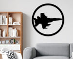 Custom Jet Metal Sign, Personalized Airplane Sign, Fighter Jet Sign, Airplane Decor, Aviation Gift, Father's Day Gift, Pilot Gift, Air Force